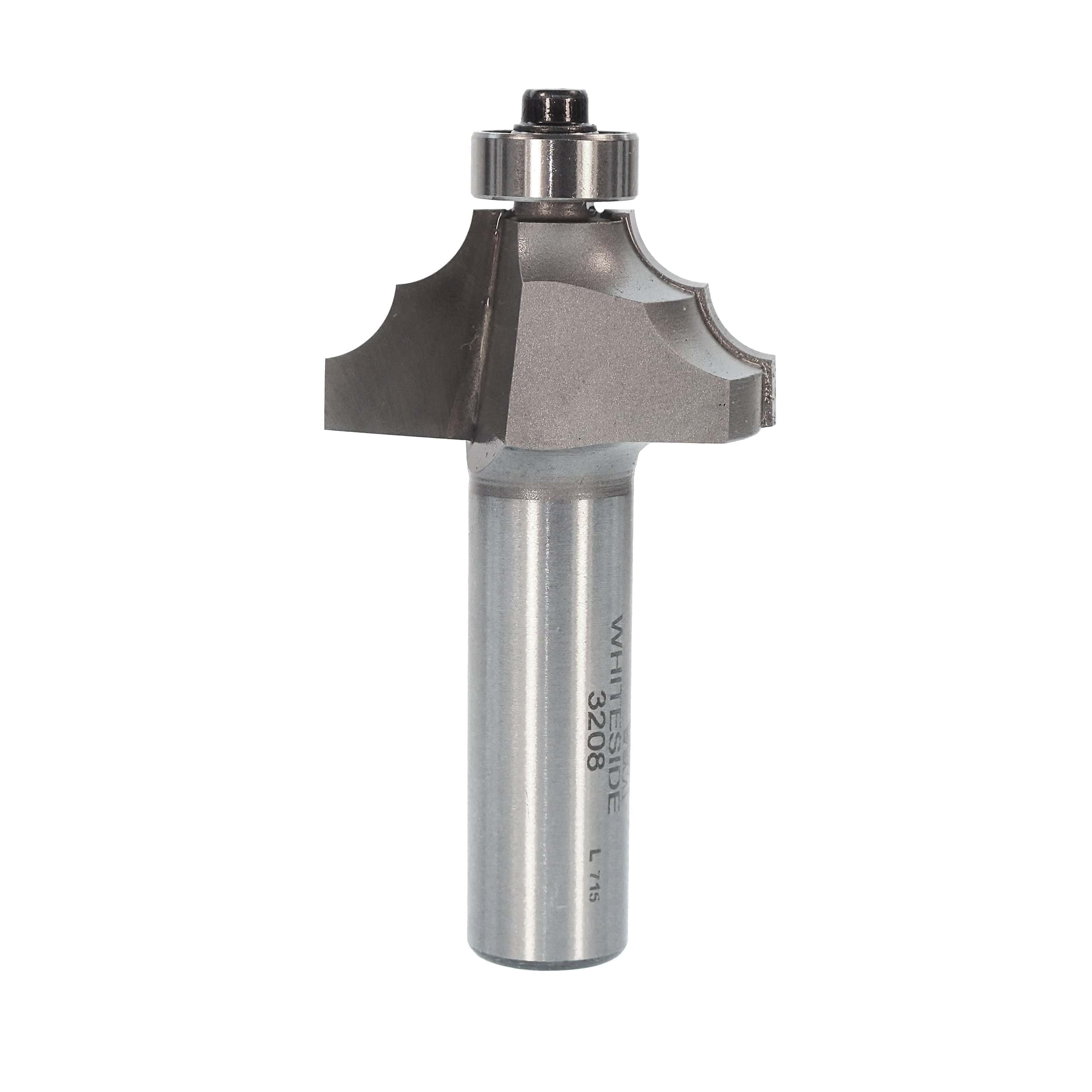 3208 Double Round Router Bit 1/2" SH 7/32" R 1-3/8" D X 5/8" CL X 2-1/2" OL - Image 1