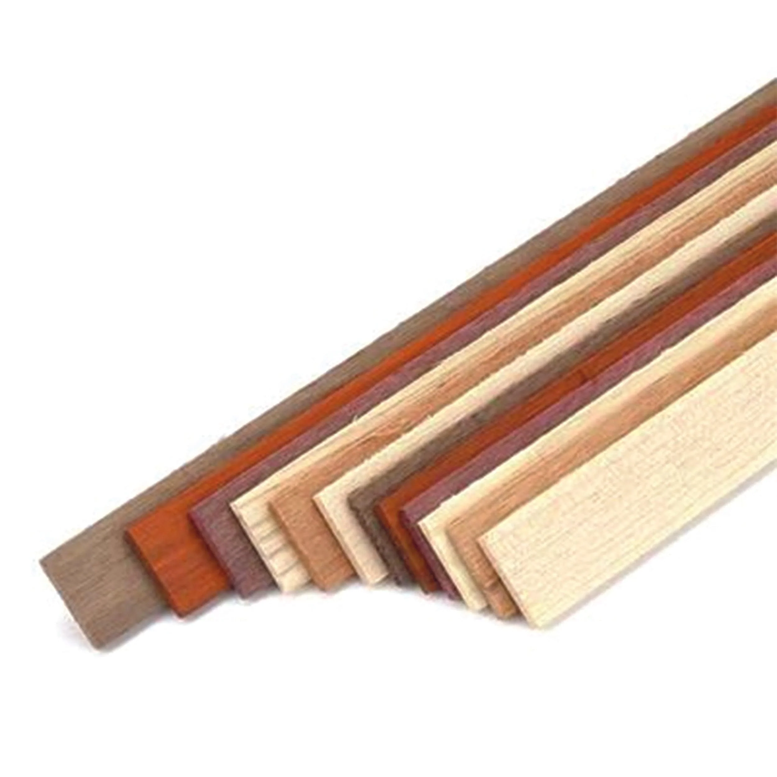 Wood Laminating Strips - 1/8" x 7/8" x 24" - Assorted Species - 12 Piece - Image 1