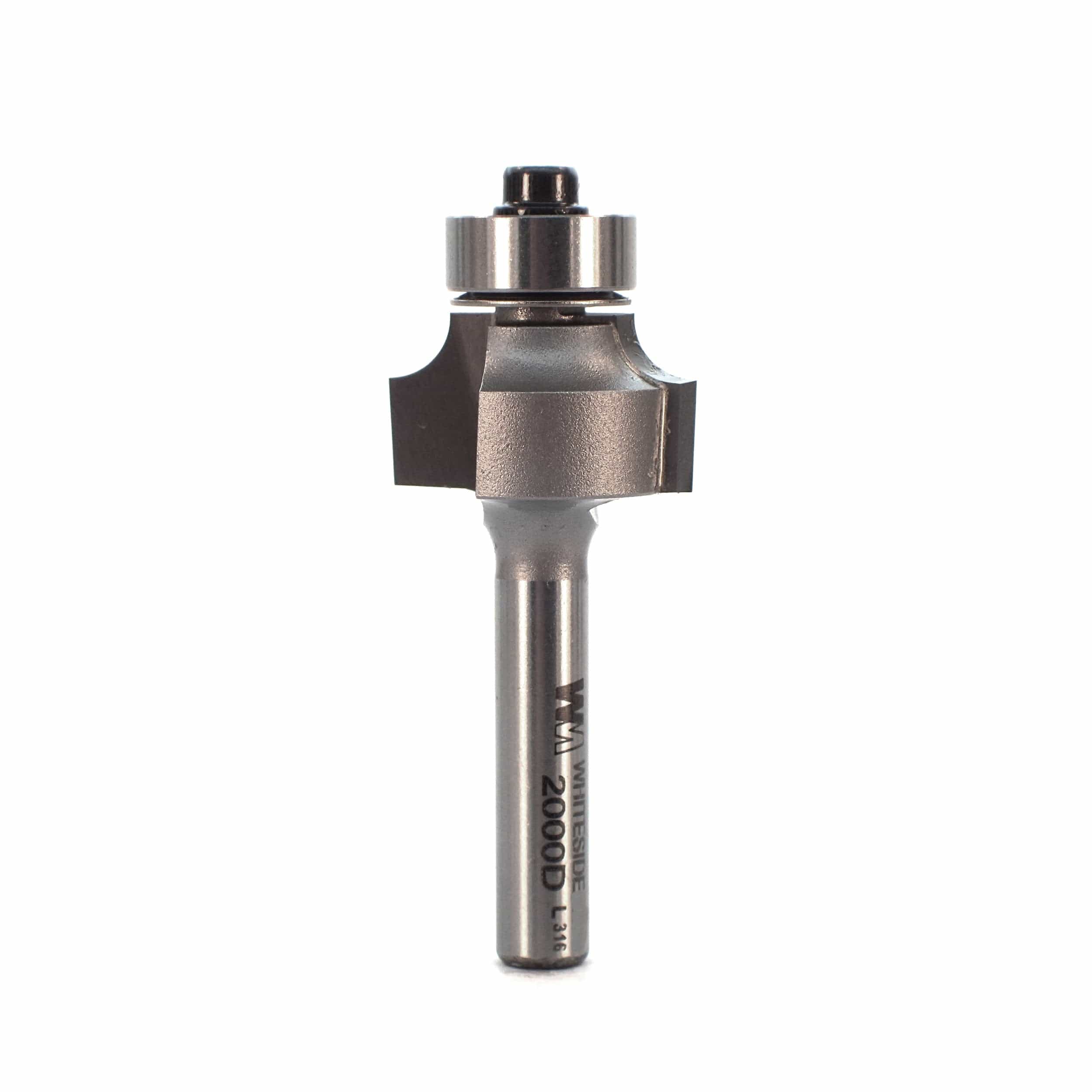 2000D Roundover Router Bit 1/4″ SH 5/32″ R X 13/16″ D X 1/2″ CL