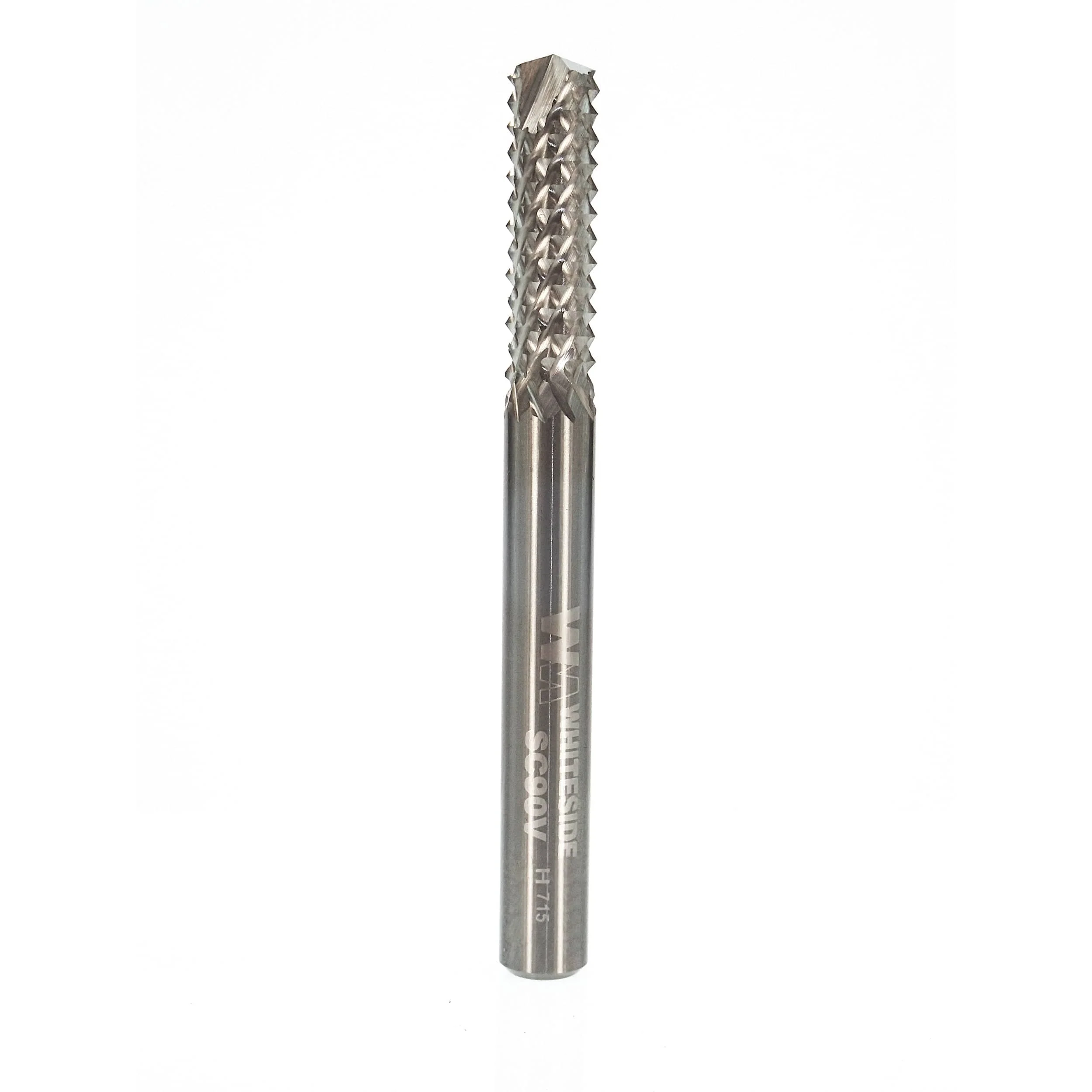 Solid Carbide Router Bit for Cutting Fiberglass - 1/4" SH 1/2" D 3/4" CL 2-1/2" OL - Image 2