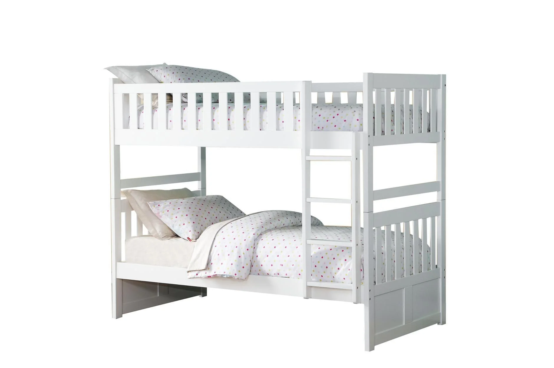 Galen White Twin Over Twin With Stairs Bedroom Set - Image 3
