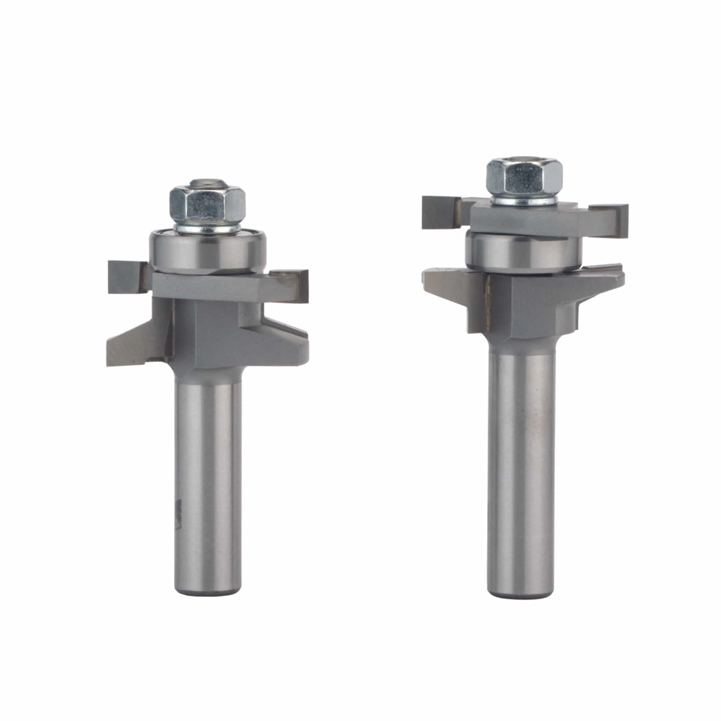 6004 2 Pc Straight Stile And Rail Door Router Bit Set 1-5/8″ OD x 7/8″ CL 1/2″ SH