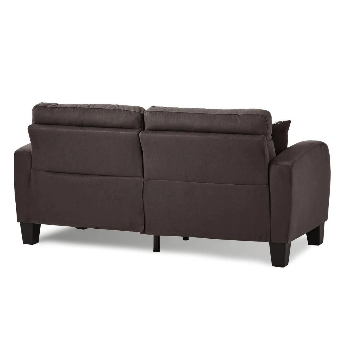 Sinclair Chocolate Fabric Tufted Sofa - Image 3