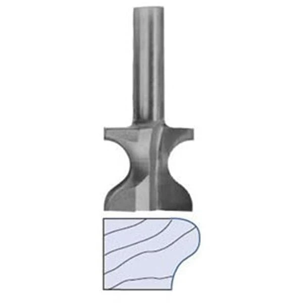 6046 Window Sill Edge/Finger Pull Router Bit 3/8″ R X 1-7/16″ D X 1-1/8″ CL X 3-3/8″ OL