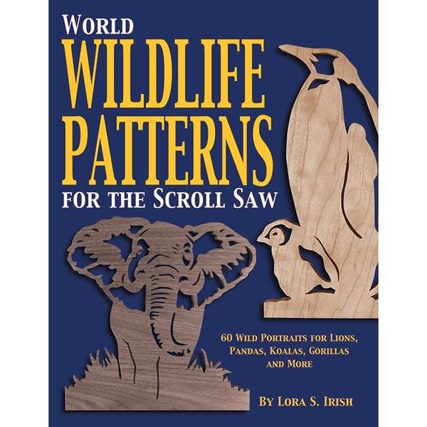 World Wildlife Patterns for The Scroll Saw: 60 Wild Portraits for Lions, Pandas, Koalas, Gorillas & More - Image 1