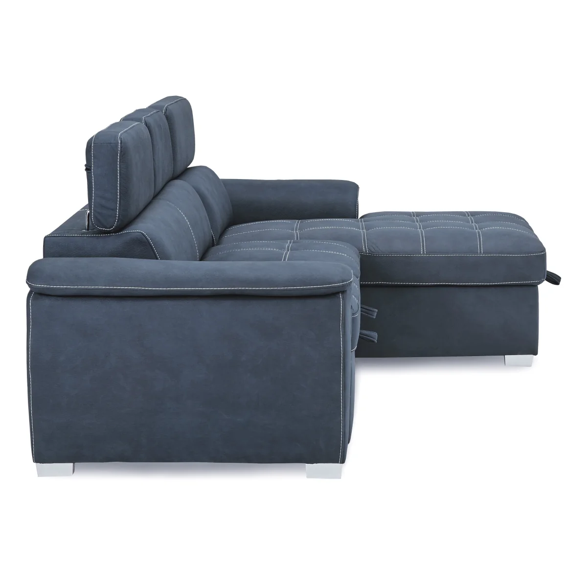 Ferriday Blue 2-Piece Sectional with Adjustable Headrests - Image 3