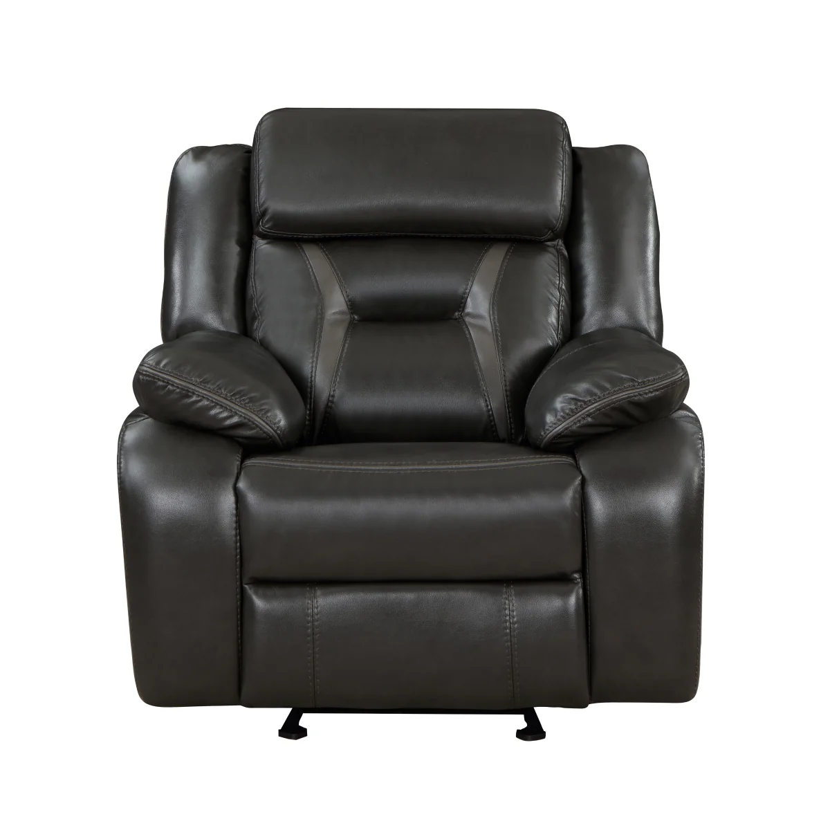 Amite Dark Gray Glider Recliner - Image 1