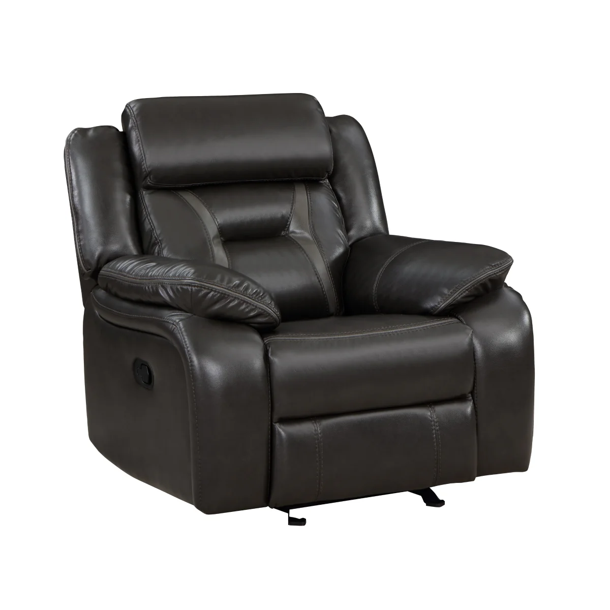 Amite Dark Gray Glider Recliner - Image 2