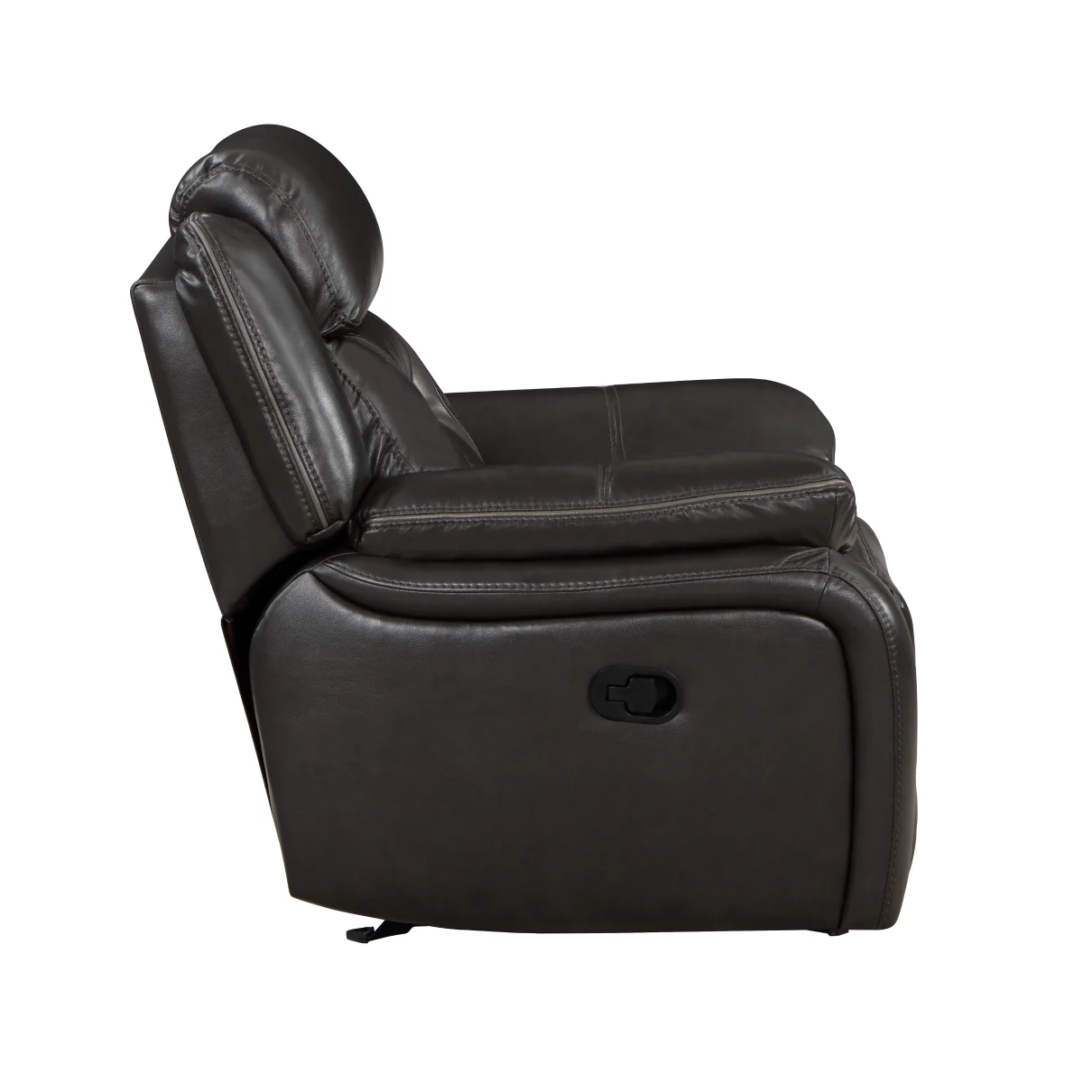 Amite Dark Gray Glider Recliner - Image 3