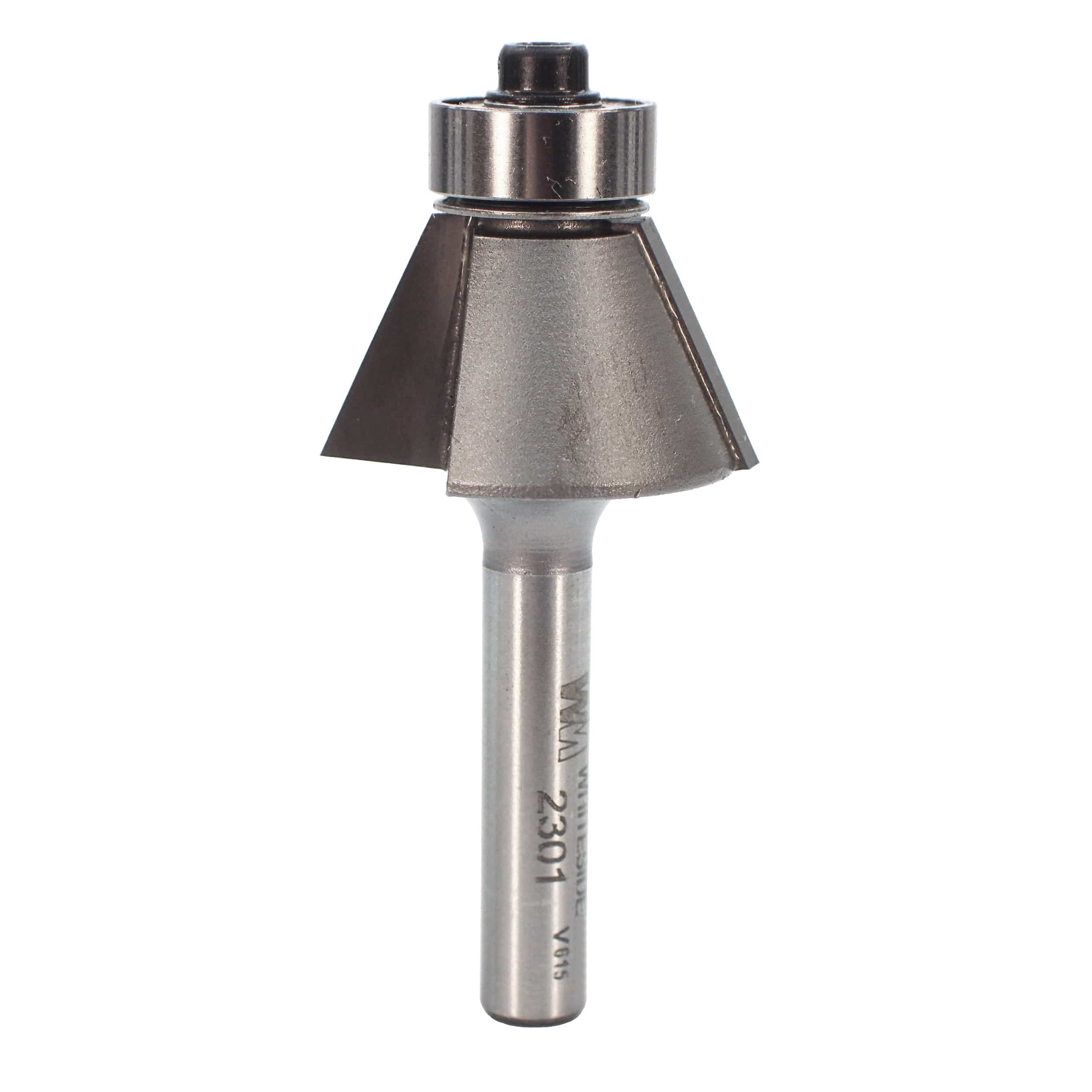 2301 Edge Bevel Router Bit 25 A 1/4" SH 9/16" CL X 1/2" CH 2" OL - Image 1