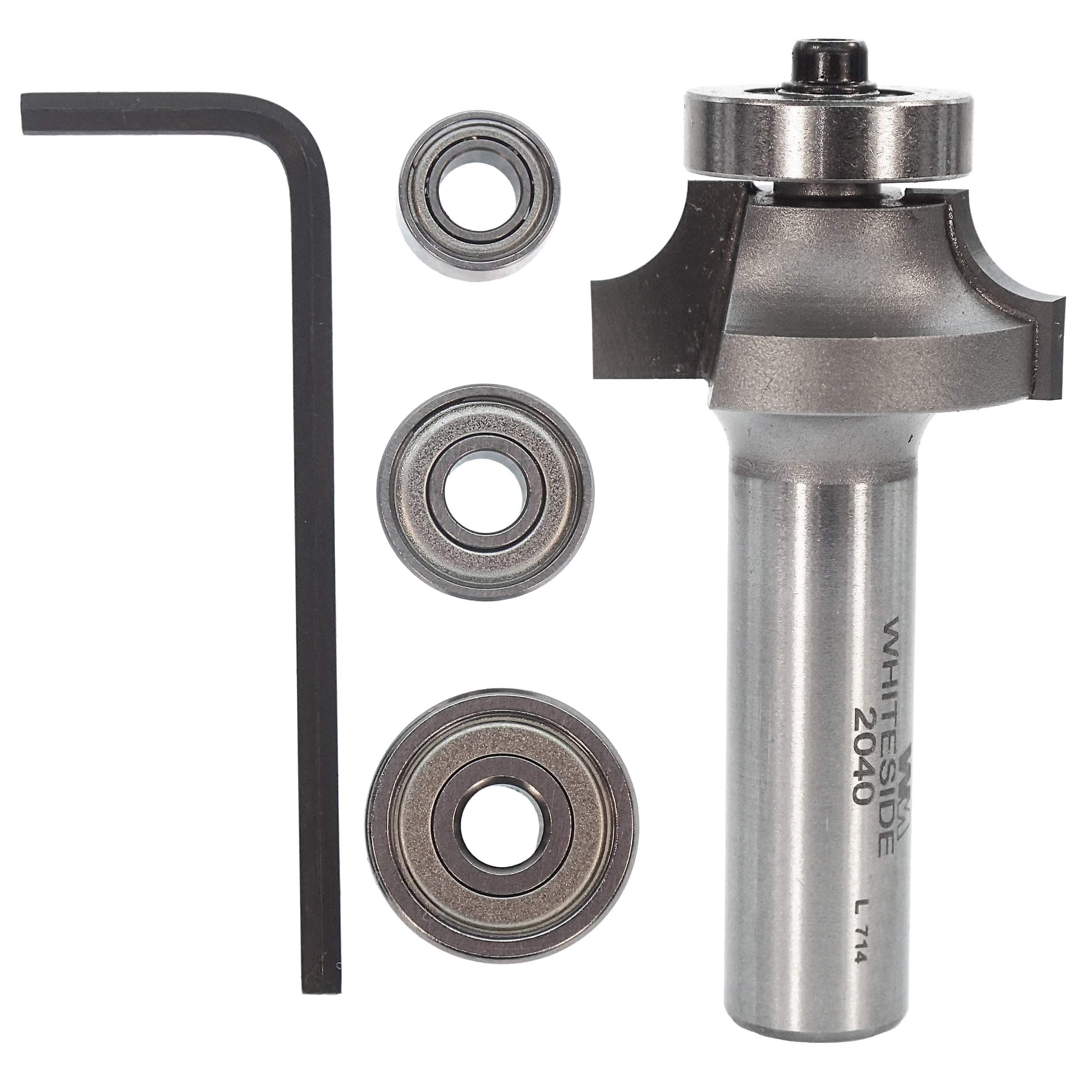 2040B Multi-Beading Router Bit Set 1/4" R X 1-1/4" D X 1/2" CL 2-3/8" OL - Image 1