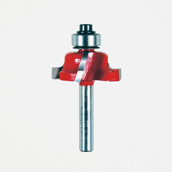 38-100 Quadra-Cut Roman Ogee Router Bit 1/4" Shank 1-1/16" D 1/2" CL 5/32" R - Image 1