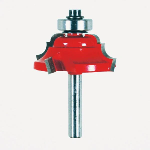 38-352 Quadra-Cut Classical Cove And Bead Router Bit 1/4" SH 1-1/2" D 5/8" CL 1/4" R - Image 1