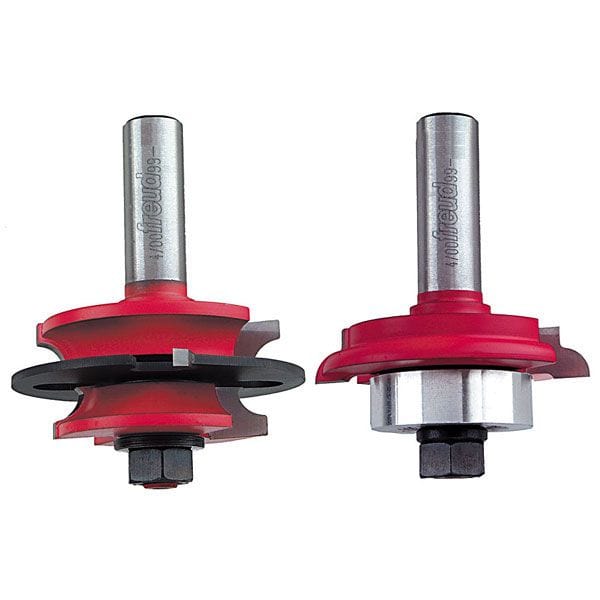 99-281 Recoverable Bead Glass Door Router Router Bit Set Ogee 1/2" Shank - Image 1