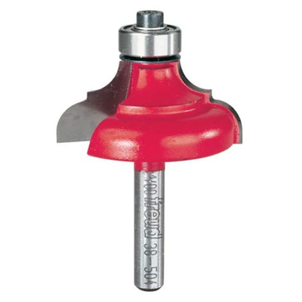 38-504 Classical Bold Cove And Round Router Bit 1/4" SH 1-1/2" D 11/16" CL 1/4" R - Image 1