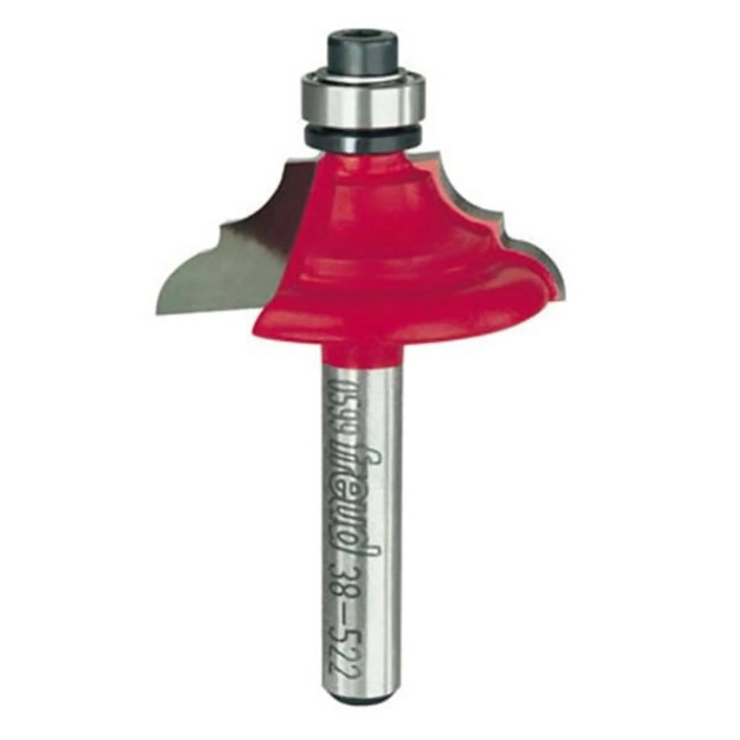 38-522 Classical Bold Cove And Bead Router Bit 1/4″ SH 1-1/4″ D 7/16″ CL 3/16″ R
