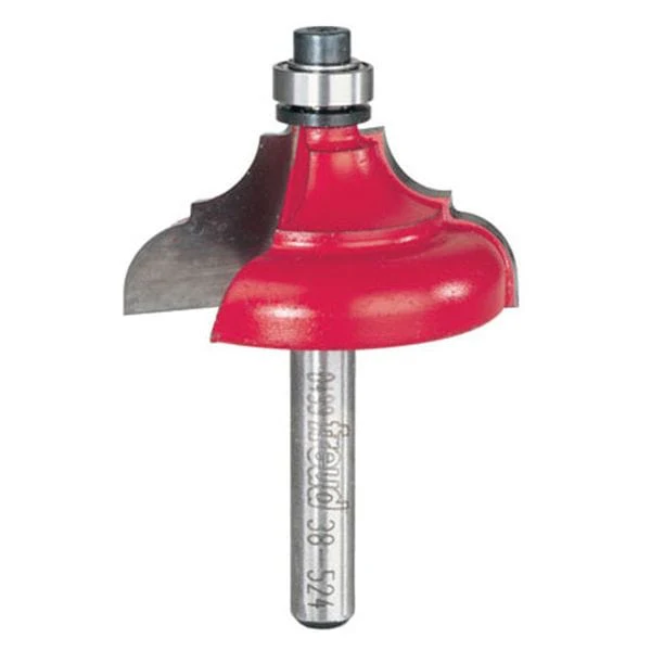 38-524 Classical Bold Cove And Bead Router Bit 1/4" SH 1-1/2" D 11/16" CL 1/4" R - Image 1