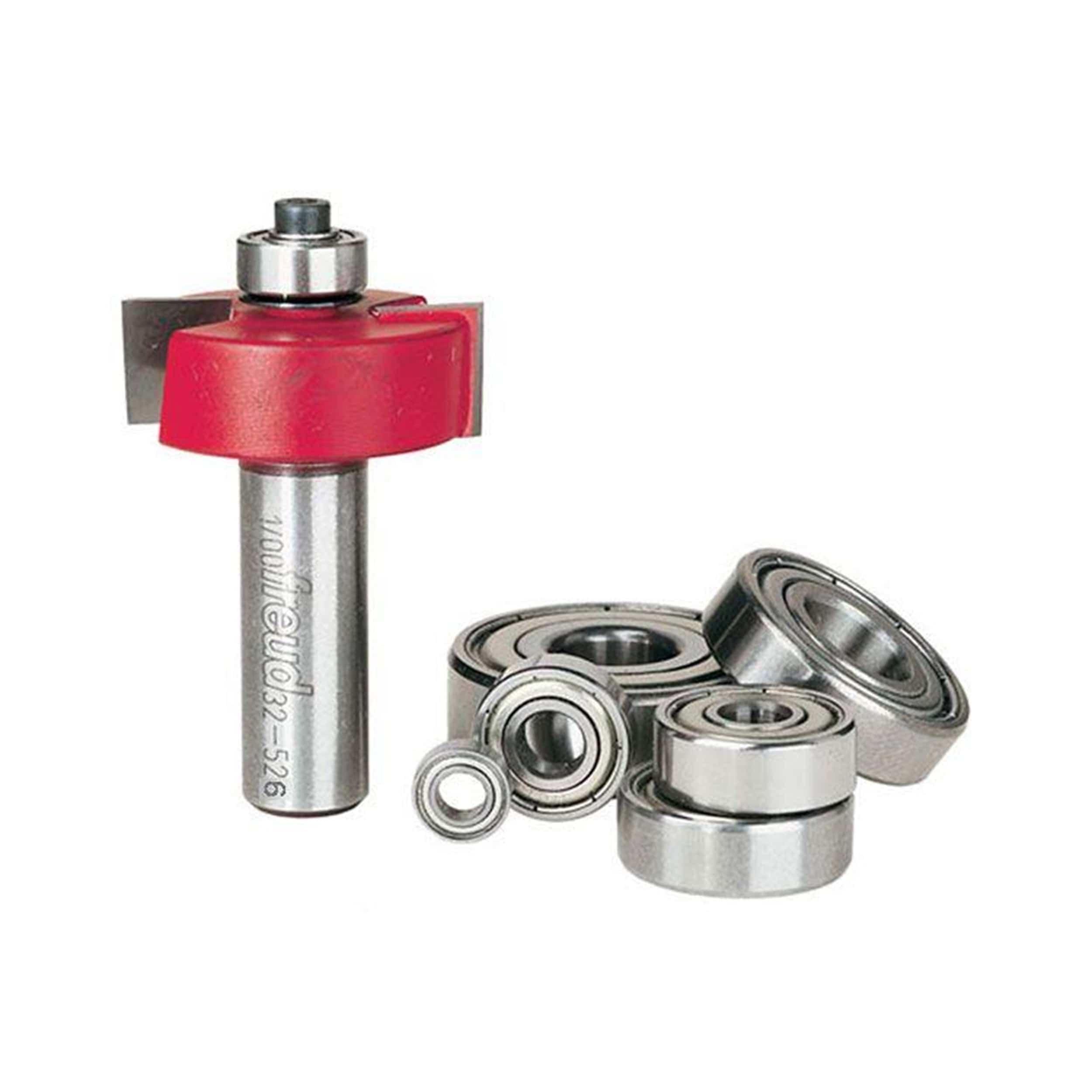 32-526 7 Piece Rabbeting Router Bit Set With Bearings 1/2″ Shank