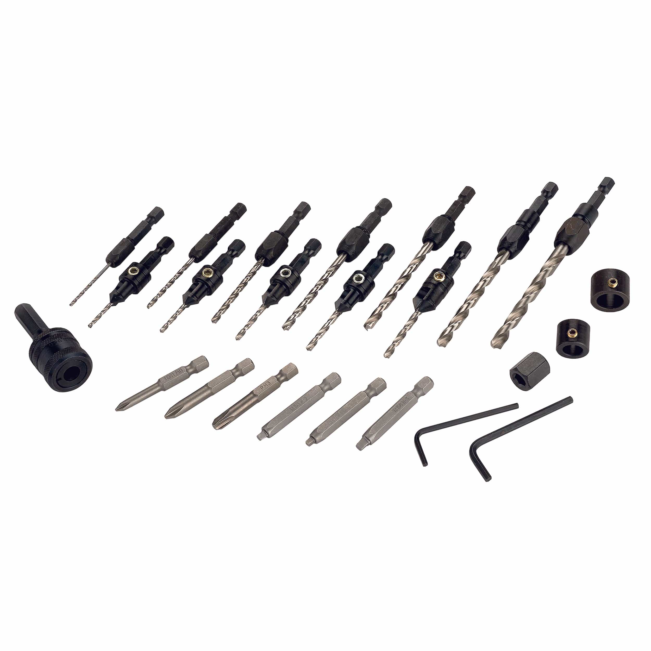 Countersink Drill and Driver Bit Set – 25 Piece