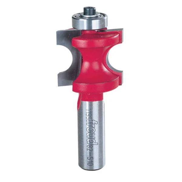 82-510 Half Round Router Bit with Bearing 1/2" Shank 1/4" R 1" CL - Image 1