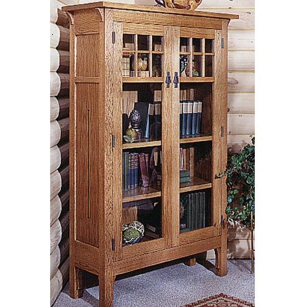 Woodworking Project Paper Plan to Build Arts and Crafts Bookcase Plan - Image 1