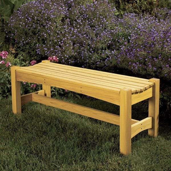 Woodworking Project Paper Plan to Build Garden Bench - 48" Long - Image 1