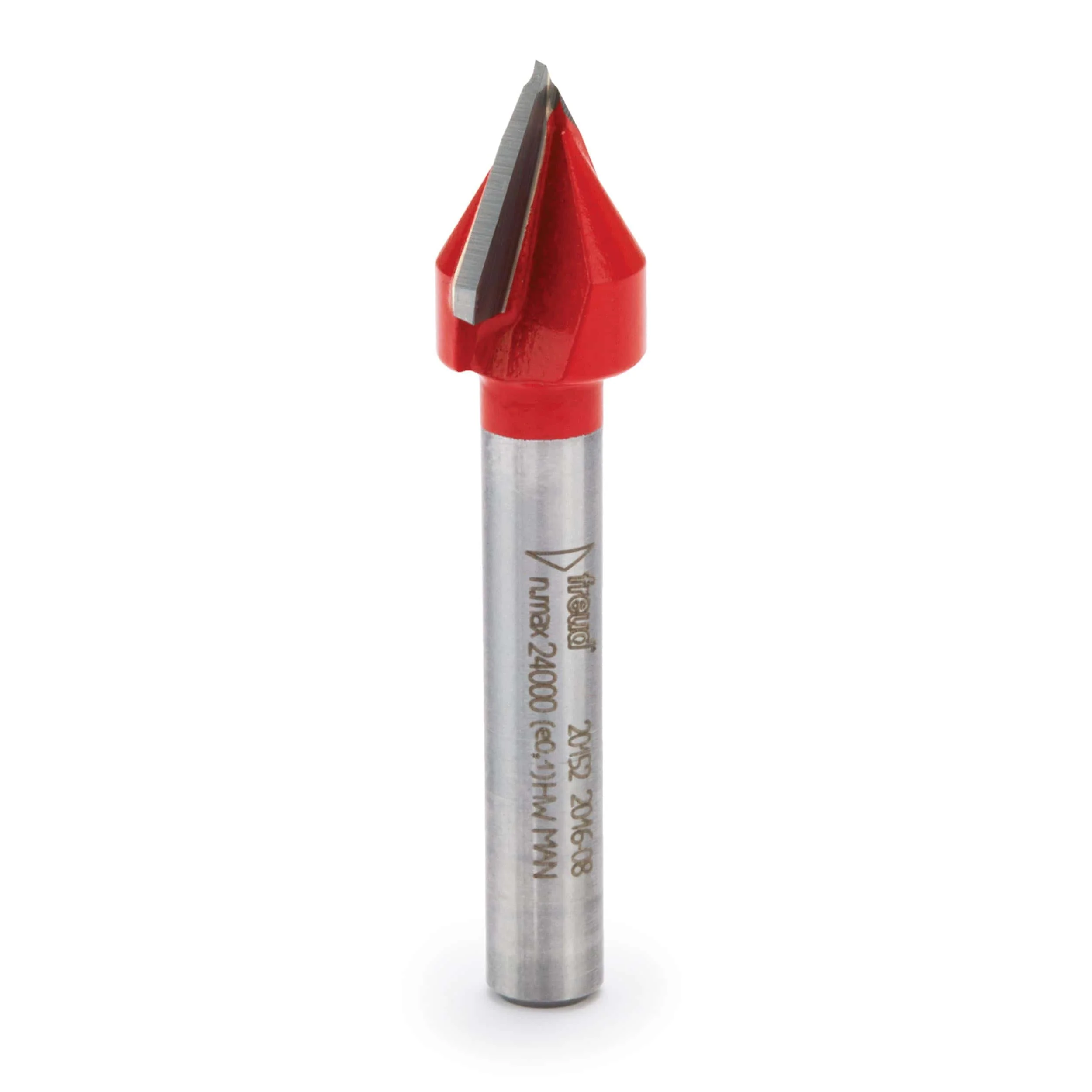 20-152 V Groove Router Bit 1/2″D 1/2″CL 1/4″SH 60 Degree