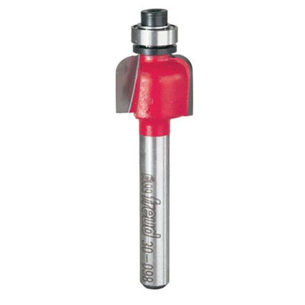 30-098 Cove Router Bit 1/4" SH 5/8" D 1/2" CL 1/8" R - Image 1