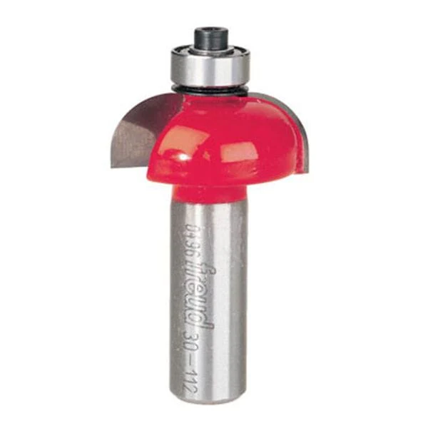 30-112 Cove Router Bit 1/2" SH 1-1/4" D 1/2" CL 1/2" R - Image 1