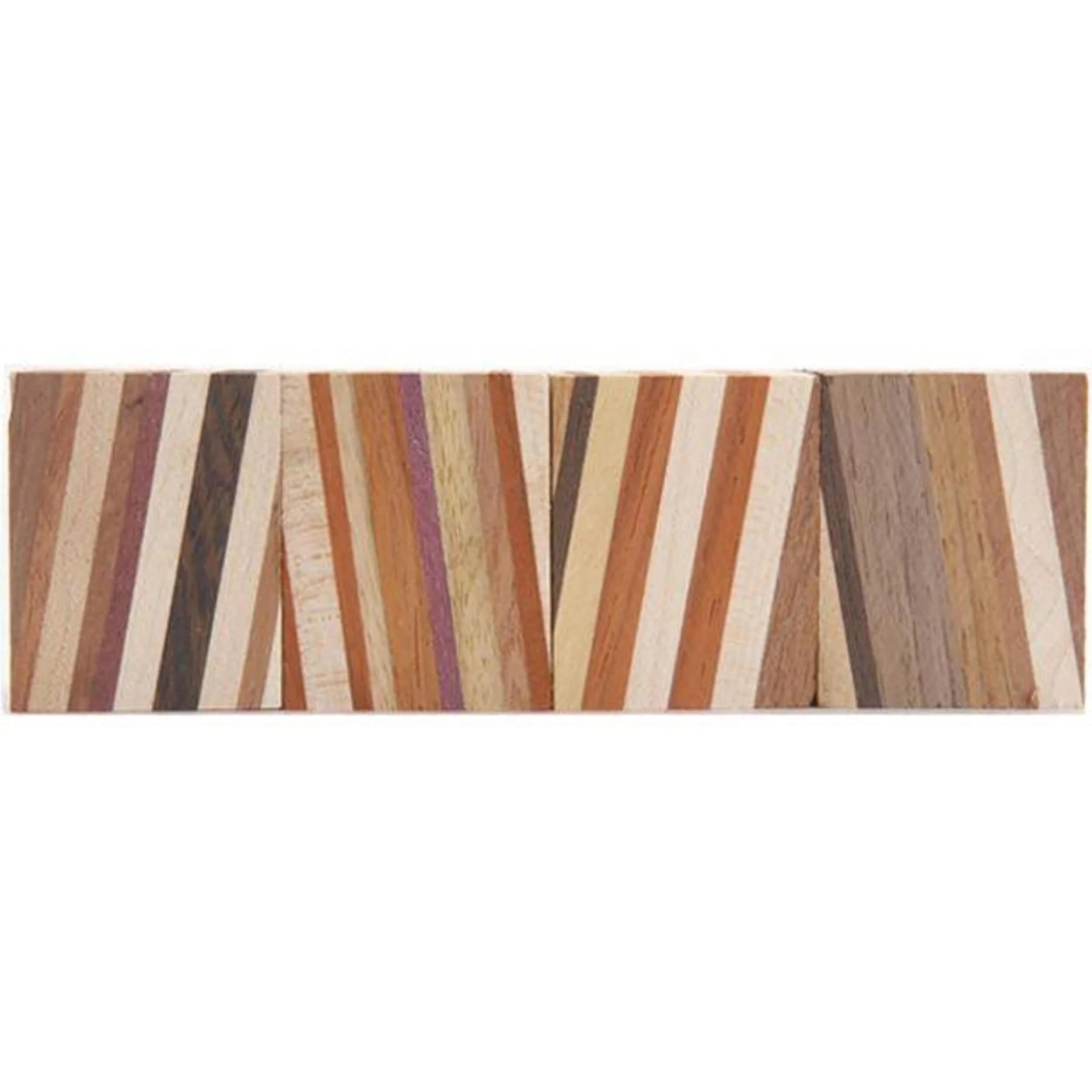 Laminated Hardwood Blanks Pack - 1-1/4" x 1-1/4" x 1-7/8" - 4 Piece - Image 1