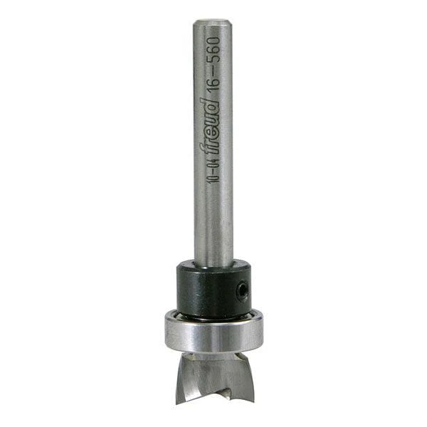 16-560 Mortising Router Bit with Top Bearing - 1/4" SH - 1/2" D - 5/16" - Image 1