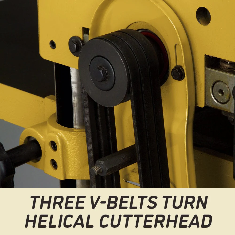 15" Planer - 3 HP 1 Ph 230V - Helical Cutterhead - Model 15HH - Image 2