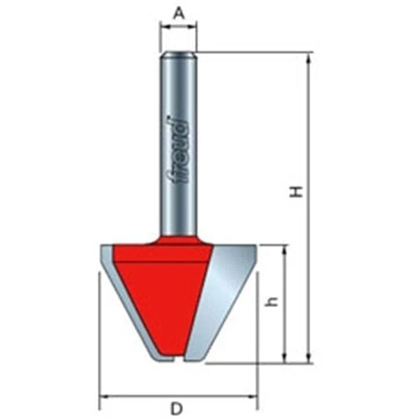 60 Degree Lettering Router Bit - 3/4" CL - Image 1