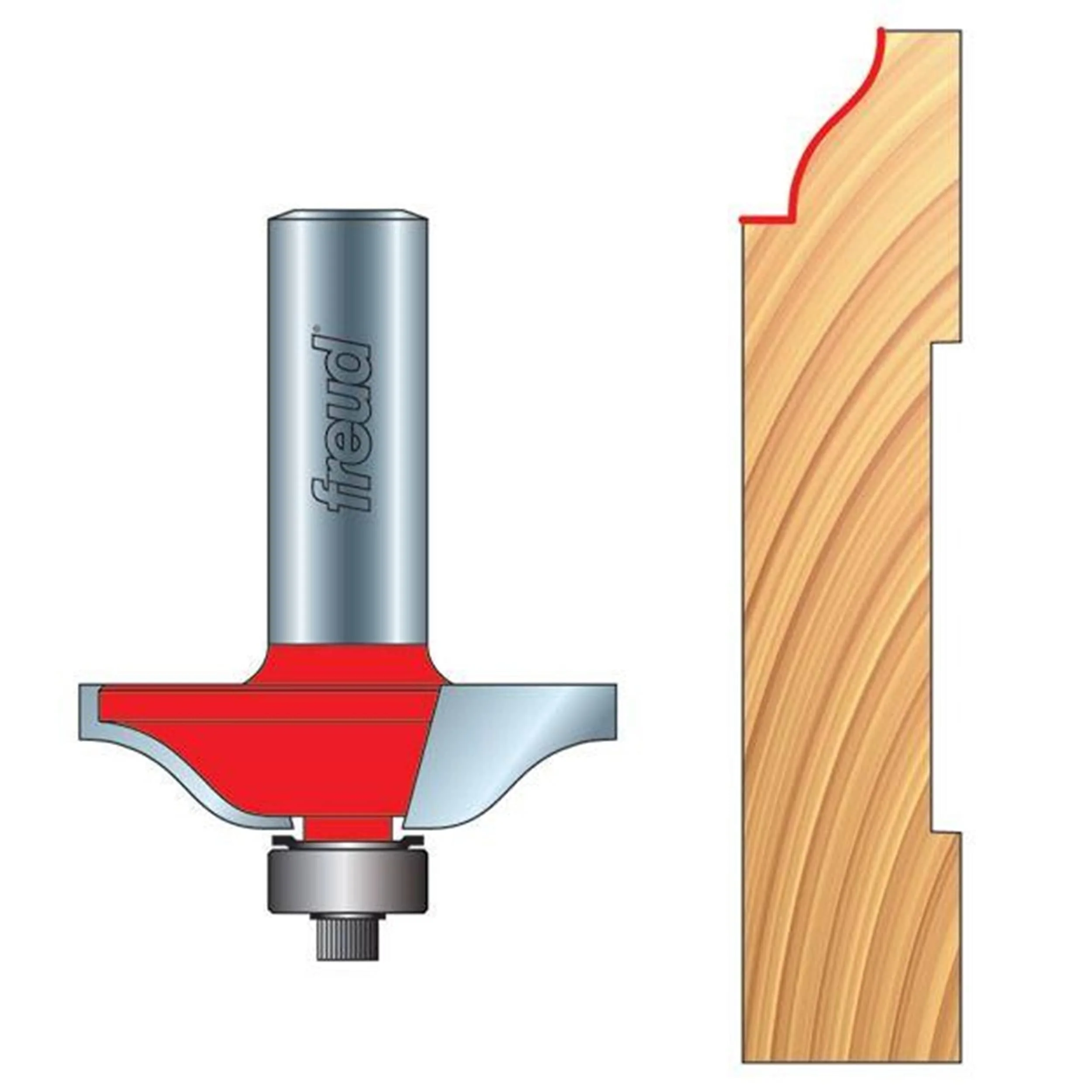 Base Cap and Baseboard Molding Router Bit – 1/2″ SH