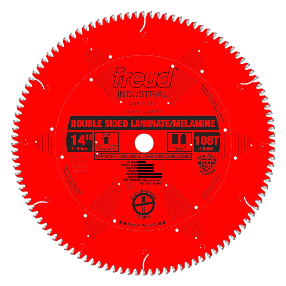 14″ Double Sided Laminate / Melamine Blade