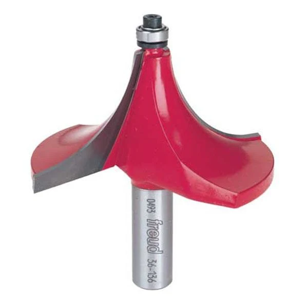 36-136 Beading Router Bit 3"D 1-1/4"R 1/2"SH - Image 1