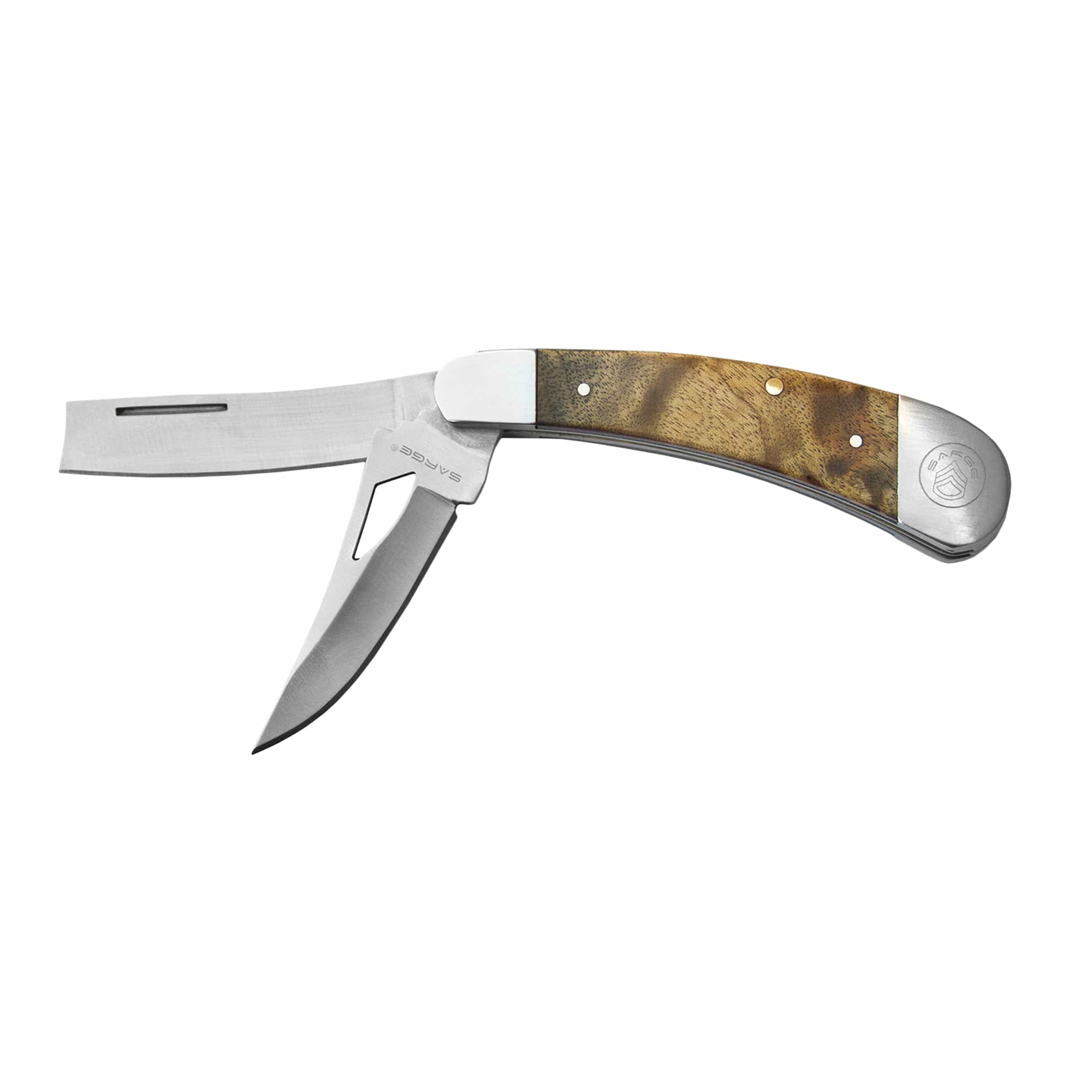 Razor XL - 2 Blade Razor Pocket Knife, Stainles Steel 2" Blades - Image 1