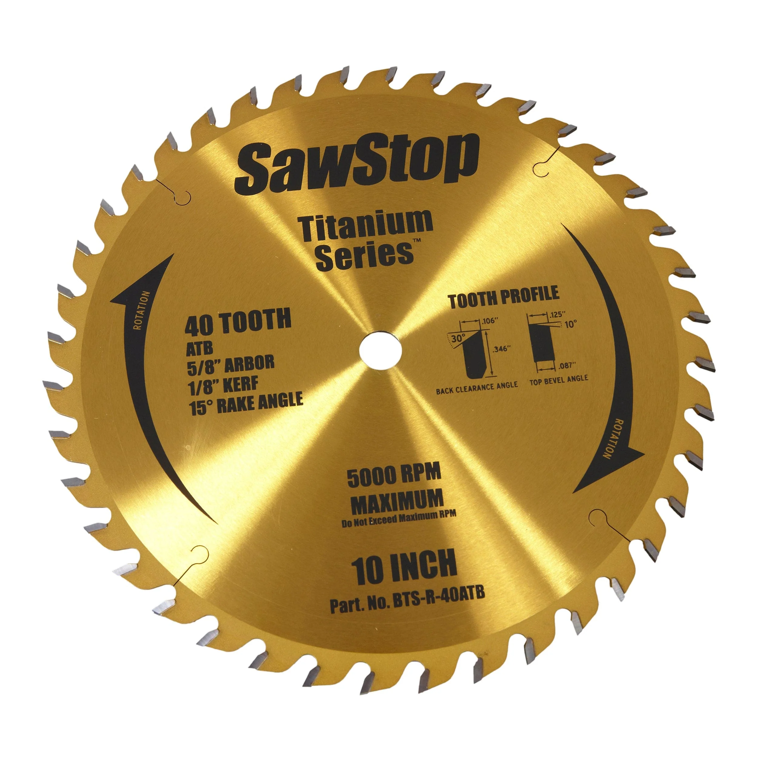 Titanium Series 40T Combination Blade - Image 1