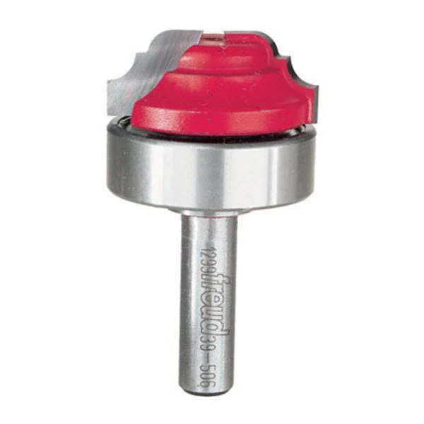 39-506 Classical Cove And Bead Groove Router Bit with Top Bearing 3/8" SH 1-3/8" D 9/16" CL - Image 1