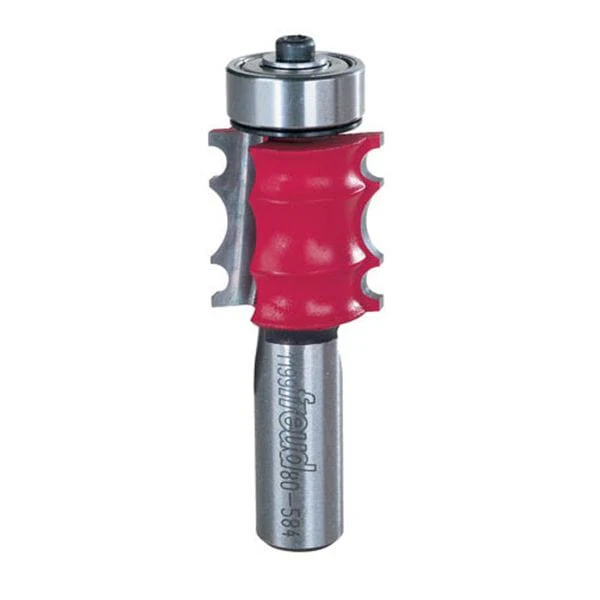 80-584 Triple Beading Router Bit 1/2" Shank 1/4" R1 3/32" R2 - Image 1