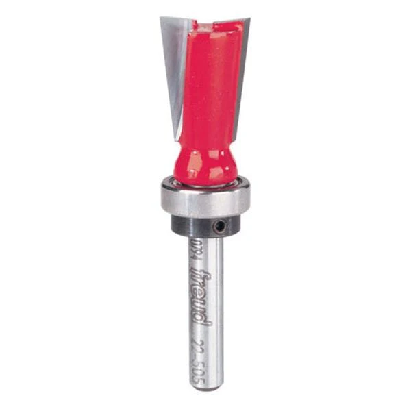 22-505 Dovetail Router Bit with Top Bearing 1/4″ SH 5/8″ D 7 Degrees
