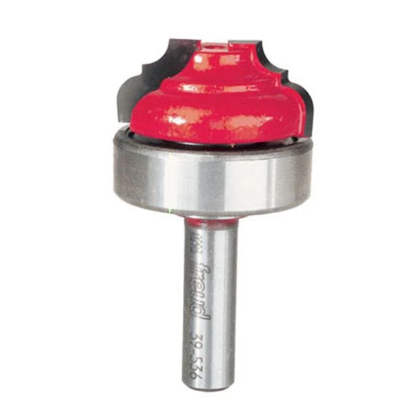 39-536 Cove And Bead Groove Router Bit with Top Bearing 3/8" SH 1-3/8" D 39/64" CL 3/16" R - Image 1