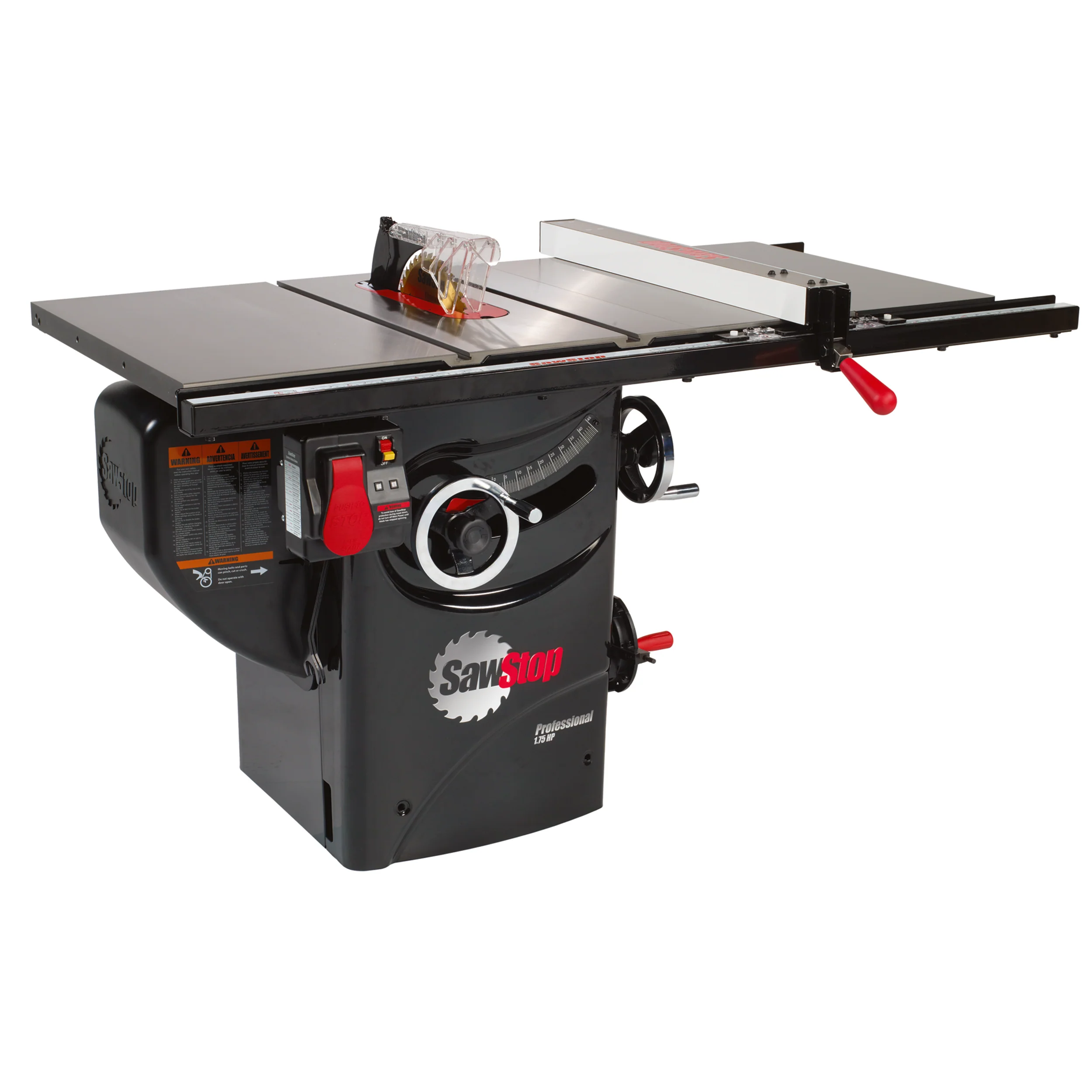 1-3/4 HP Professional Cabinet Saw - 110V 1 PH - 30" Premium Fence System - Image 1