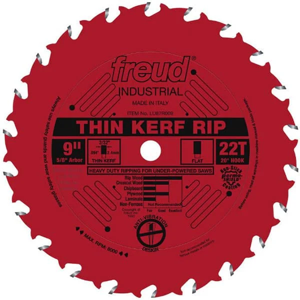 9″ Thin Kerf Rip Blade