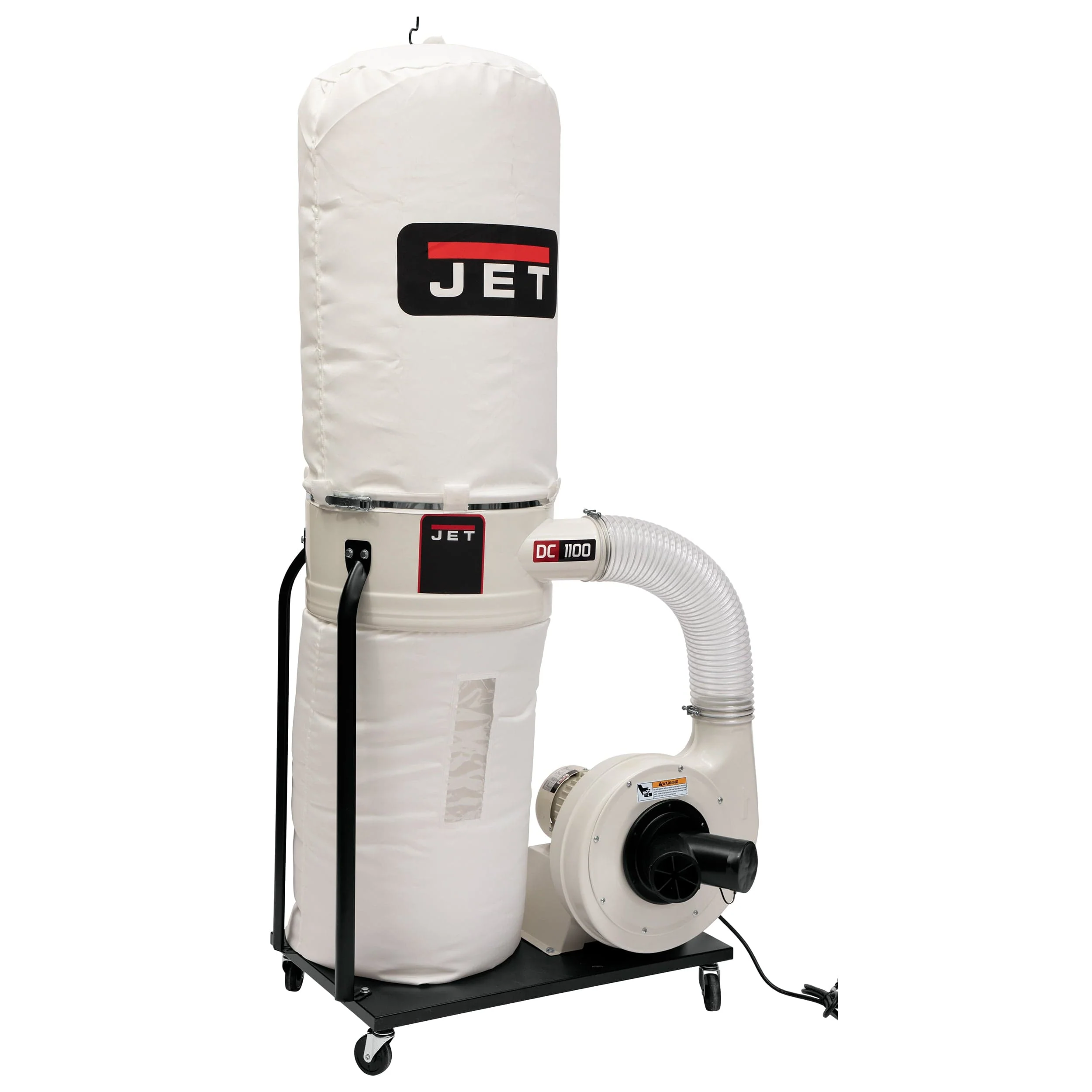Vortex Cone Dust Collector with 30-Micron Bag Filter Kit – 1-1/2 HP 1 Ph 115/230V – DC-1100VX-BK
