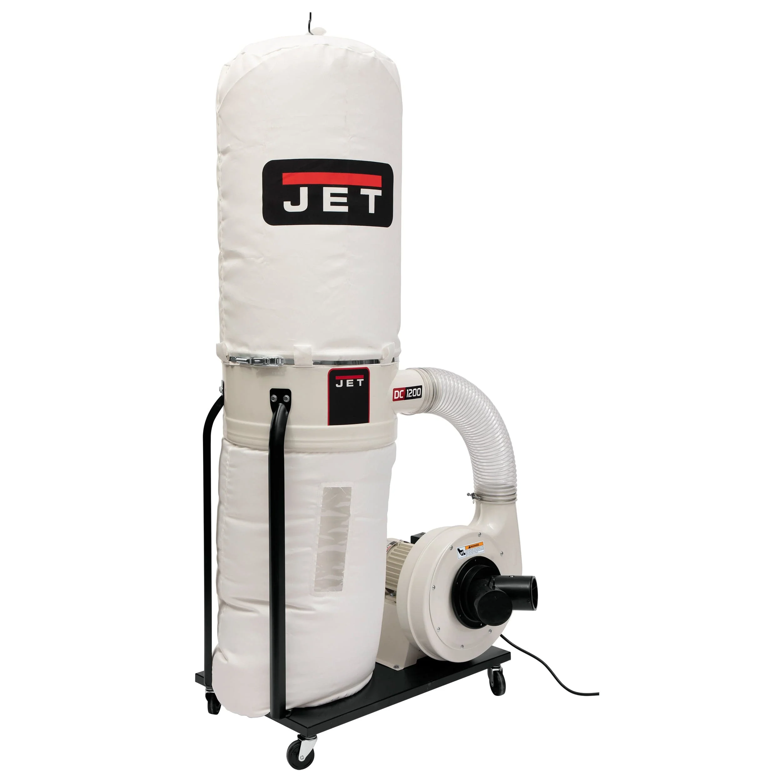 Vortex Cone Dust Collector with 30-Micron Bag Filter Kit – 2 HP 1 Ph 230V – DC-1200VX-BK1