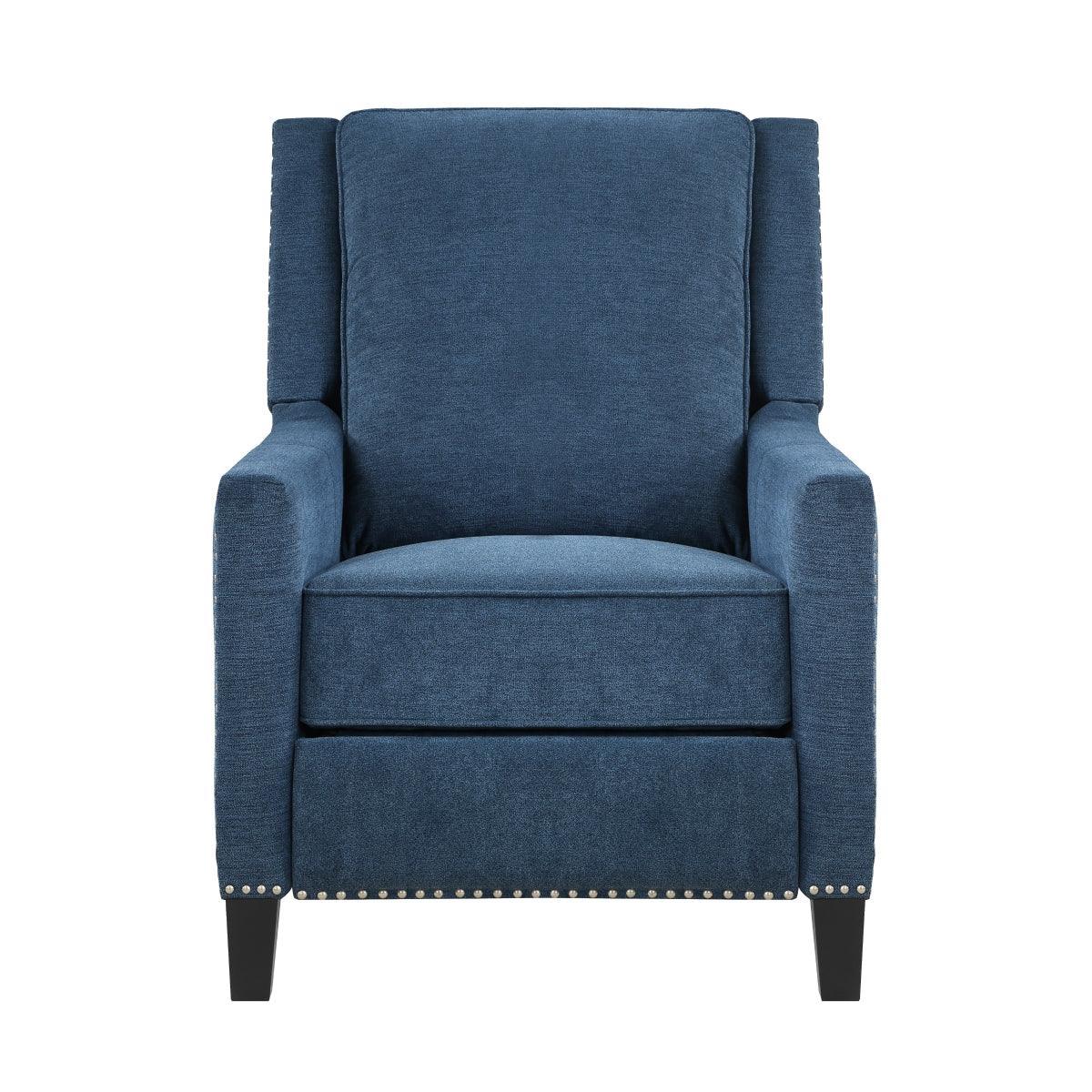 Banks Blue Fabric Recliner - Image 1