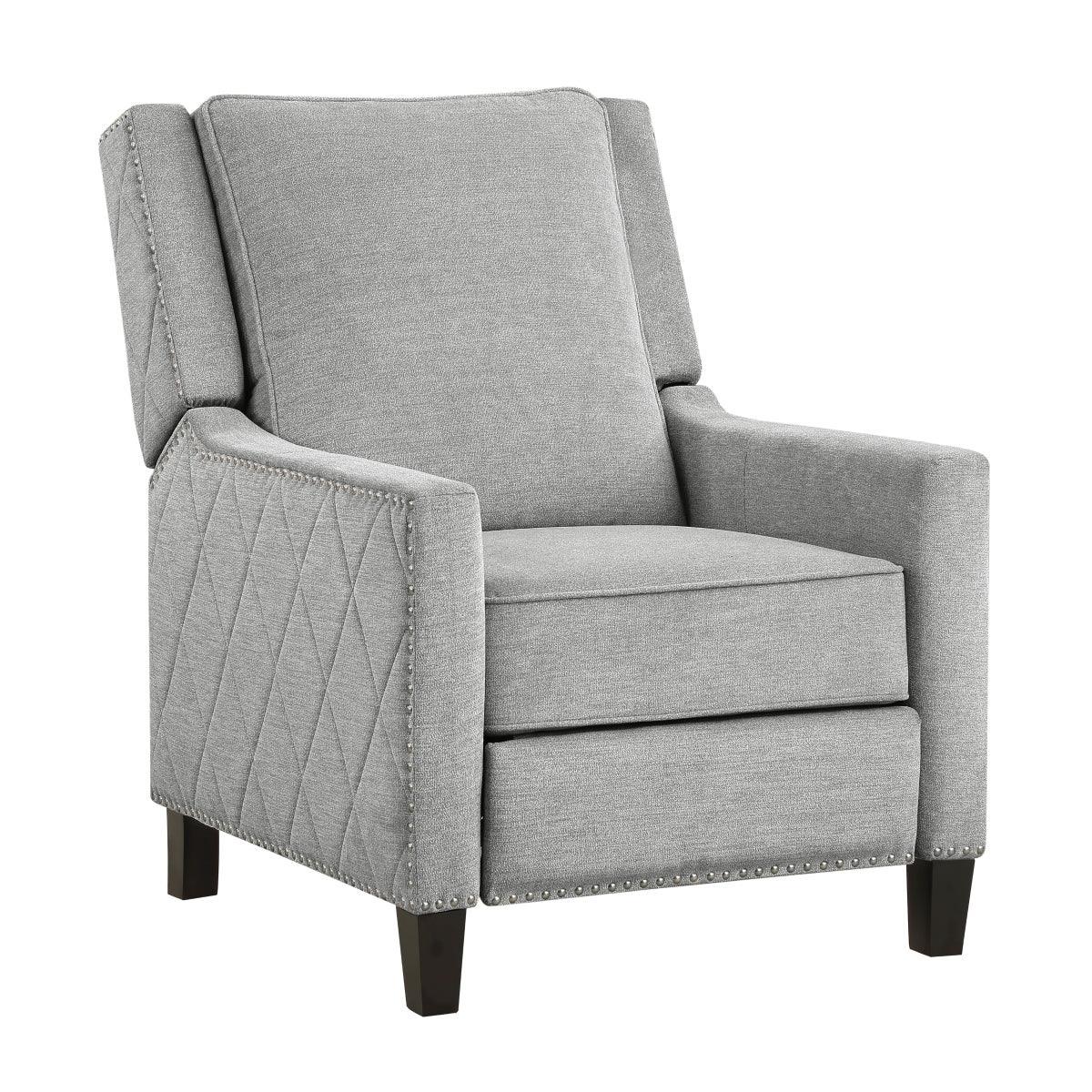 Banks Gray Fabric Recliner - Image 2
