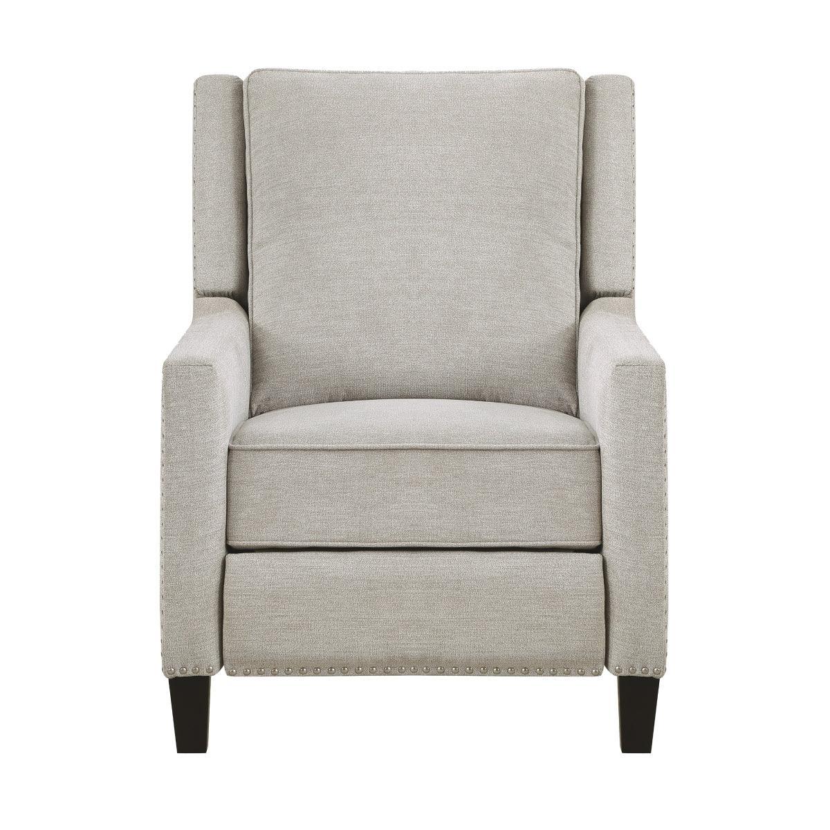 Banks Sand Fabric Recliner - Image 1