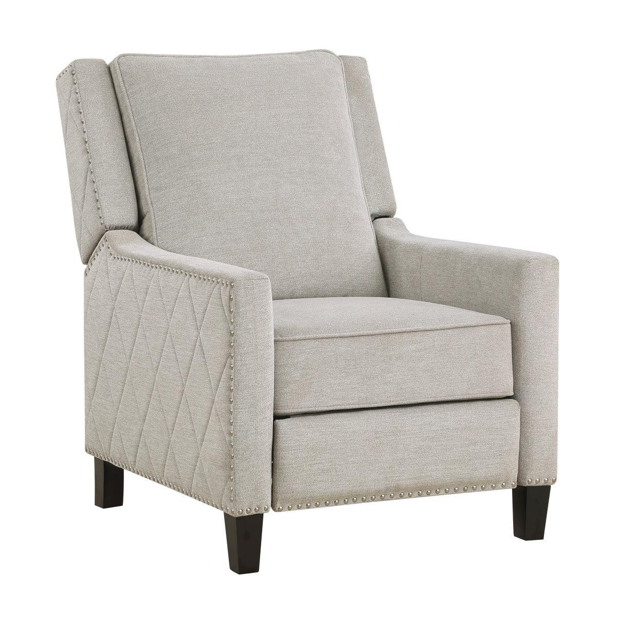 Banks Sand Fabric Recliner - Image 2